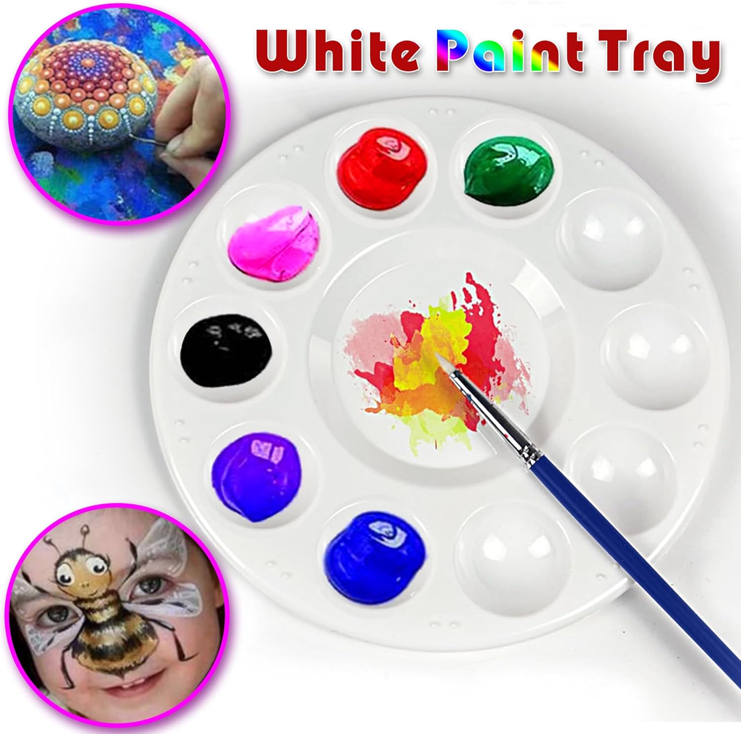 22pcs Paint Palettes Plastic T - đánh giá và giá Art Craft Classes