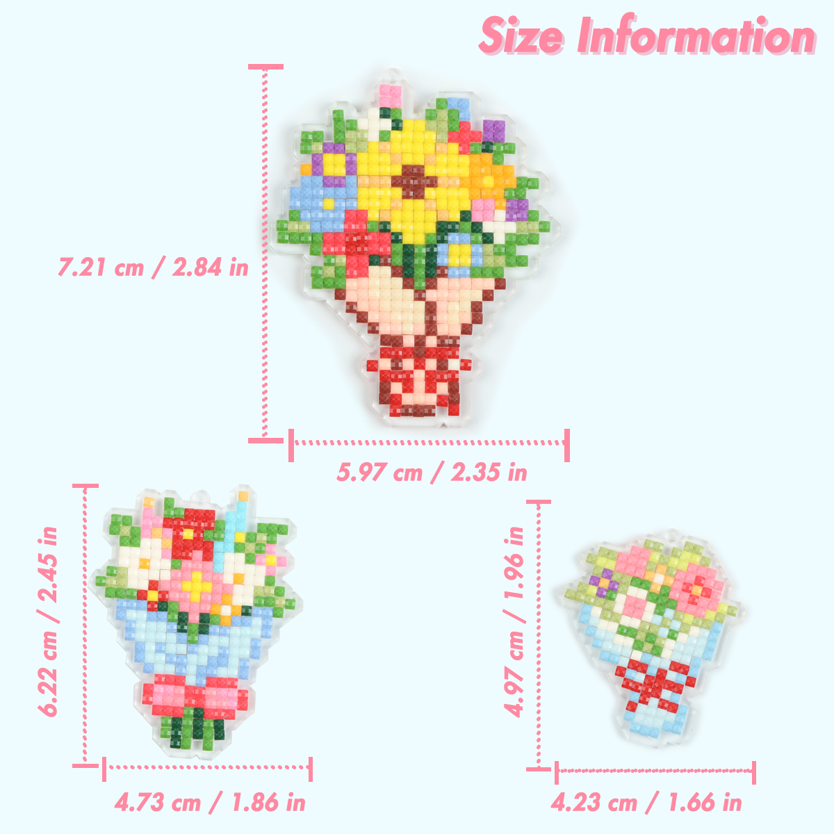 FOREVER YOUNG 3PCS Bouquet Acr - đánh giá và giá Art Craft Kits