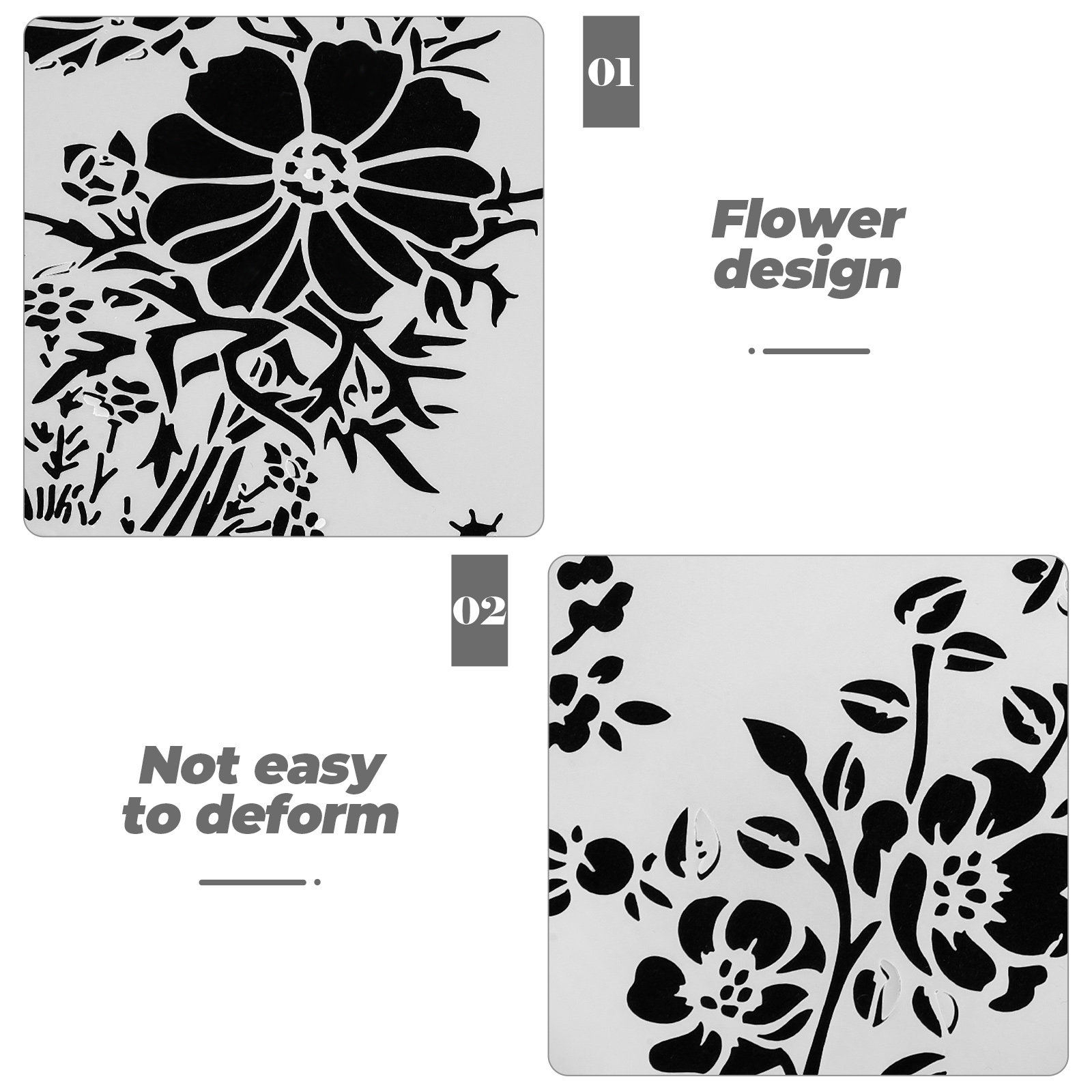 4pcs Hollow Out Stencil Templa - đánh giá và giá Art Craft And Design