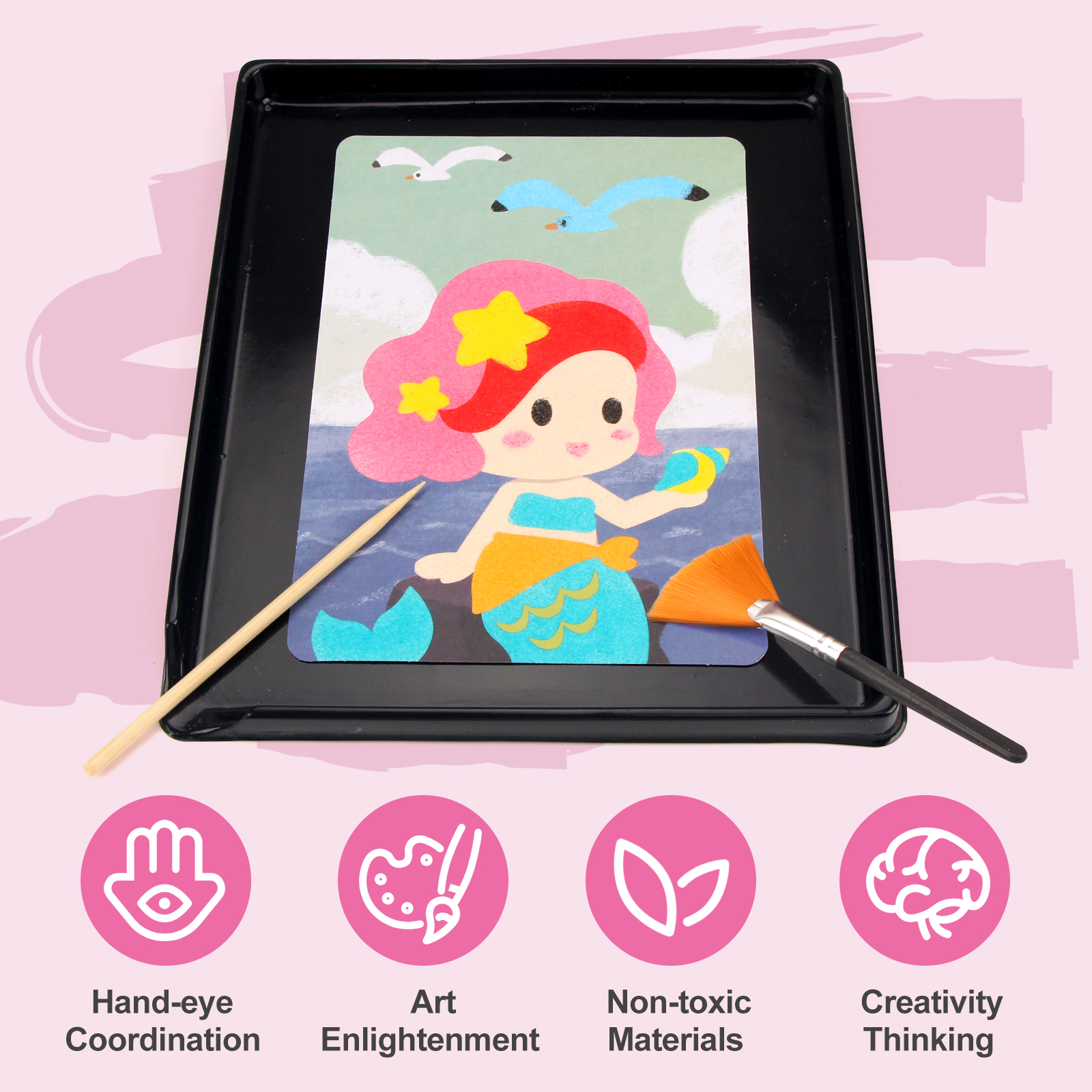 Sand Art Kit DIY Sand Painting - đánh giá và giá Art Craft Notebook