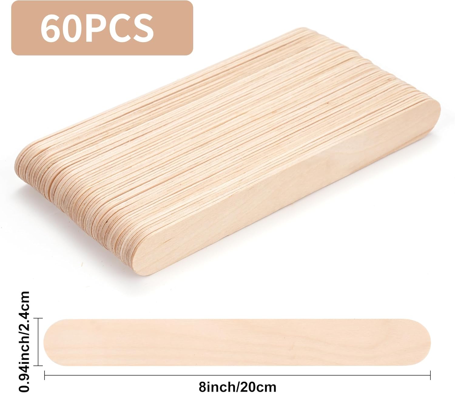 60 Jumbo Craft Sticks 8 Inch N - đánh giá và giá Art Craft Jumbo