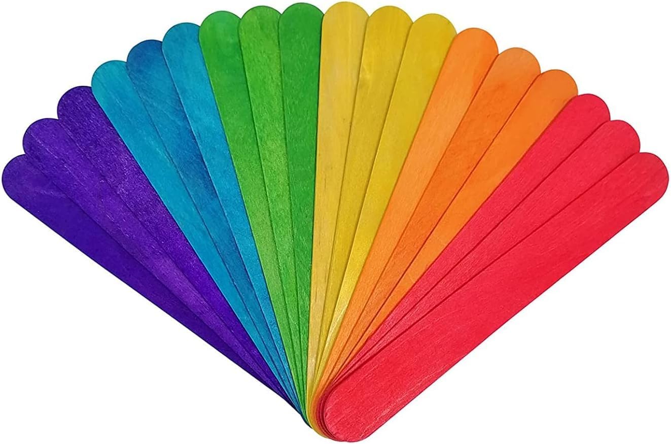 KTOJOY 6” 50 Pcs Colored Jumbo - đánh giá và giá Art Craft Jumbo