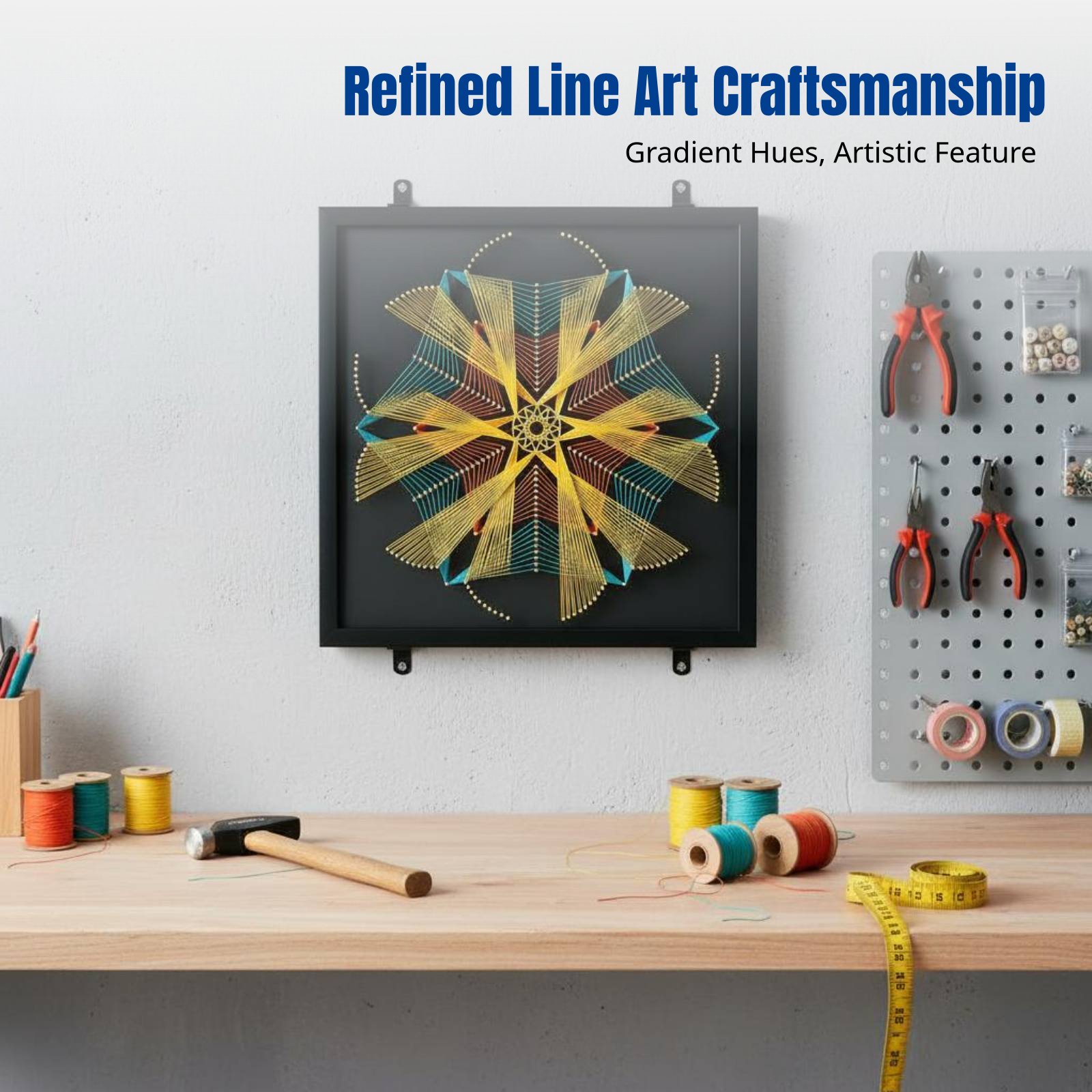 Geometric Pattern Nail String  - đánh giá và giá Art Craft Kits