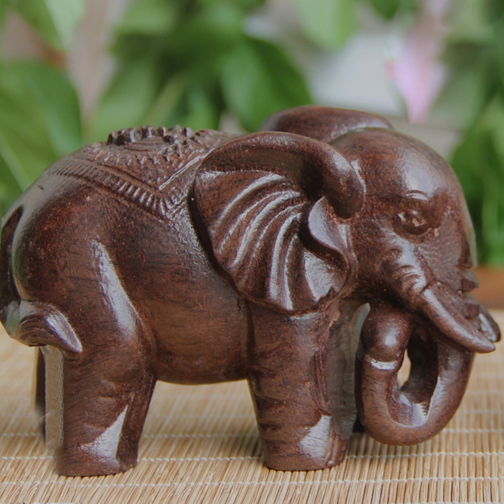 Wooden Elephant Sculpture Deco - đánh giá và giá Art Craft Elephant