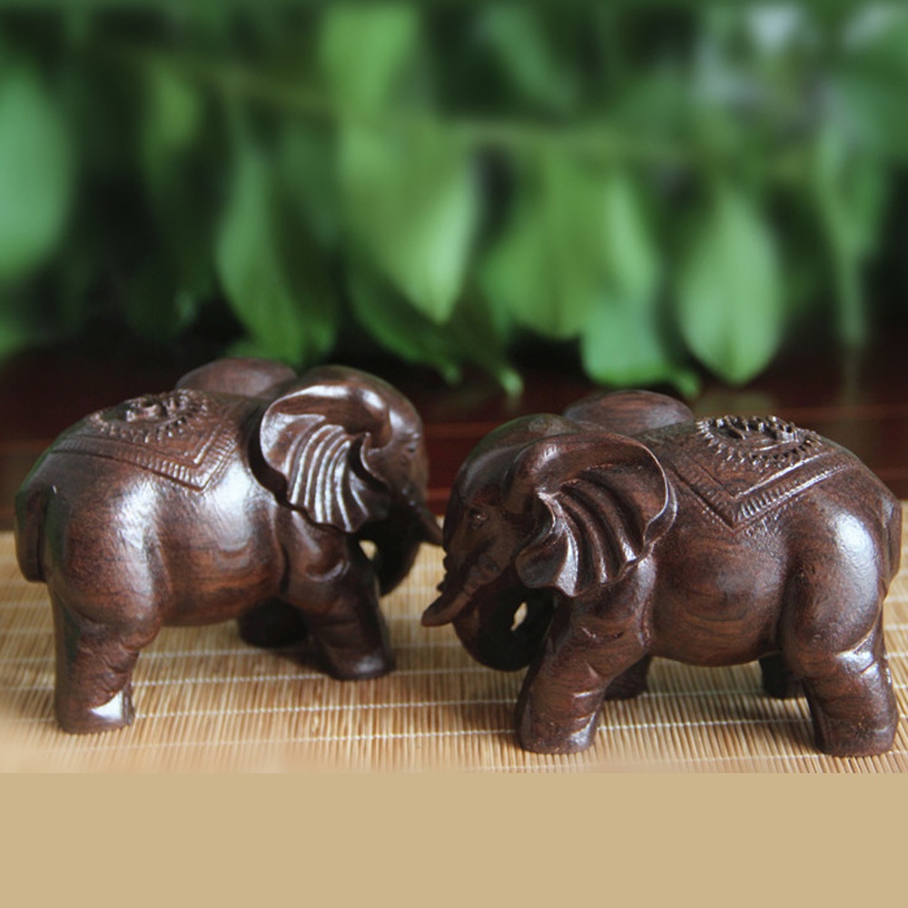 Wooden Elephant Sculpture Deco - đánh giá và giá Art Craft Elephant