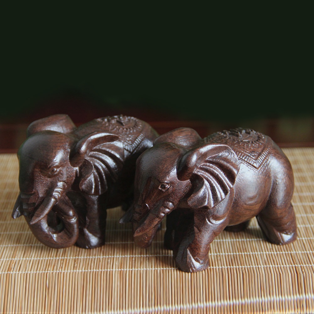Wooden Elephant Sculpture Deco - đánh giá và giá Art Craft Elephant