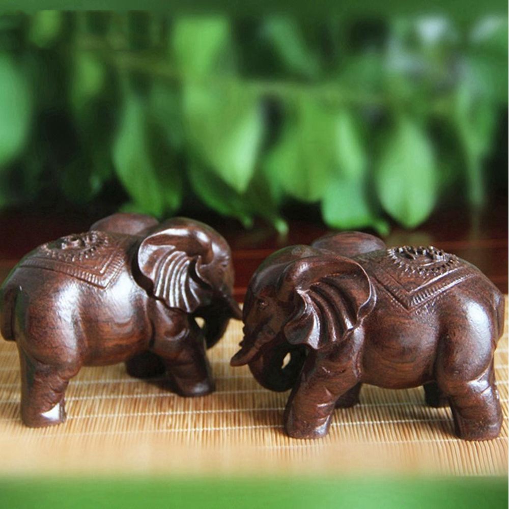 Wooden Elephant Sculpture Deco - đánh giá và giá Art Craft Elephant